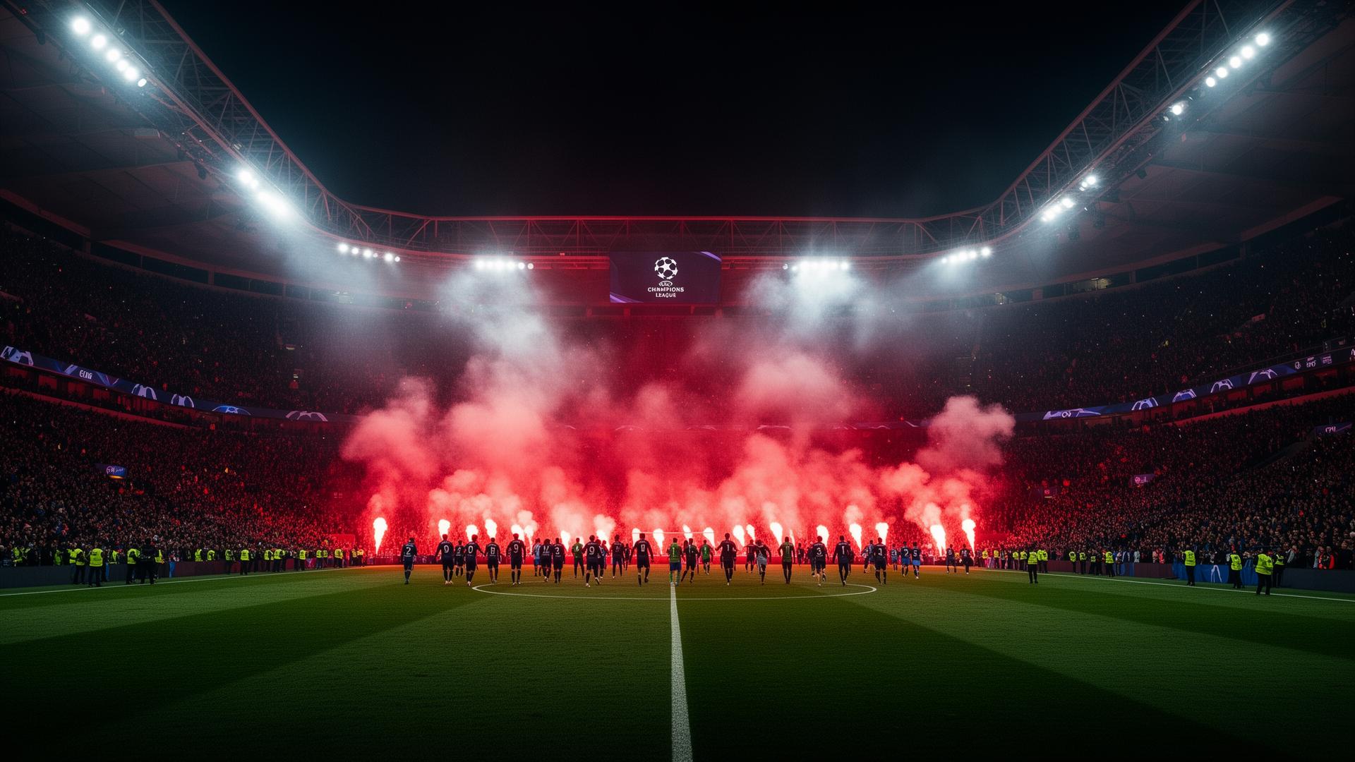 Stade FAÏDEROCK de nuit